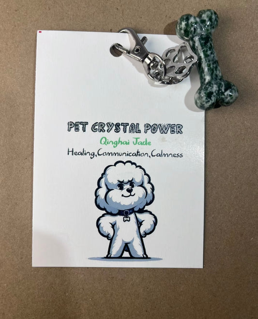 Pet Crystal Charms-dog grey