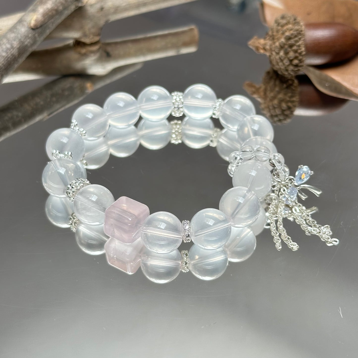 Soft and Creamy Creamy Crystal S925 Silver Accessories