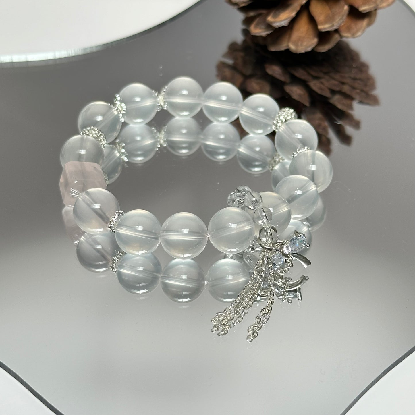 Soft and Creamy Creamy Crystal S925 Silver Accessories